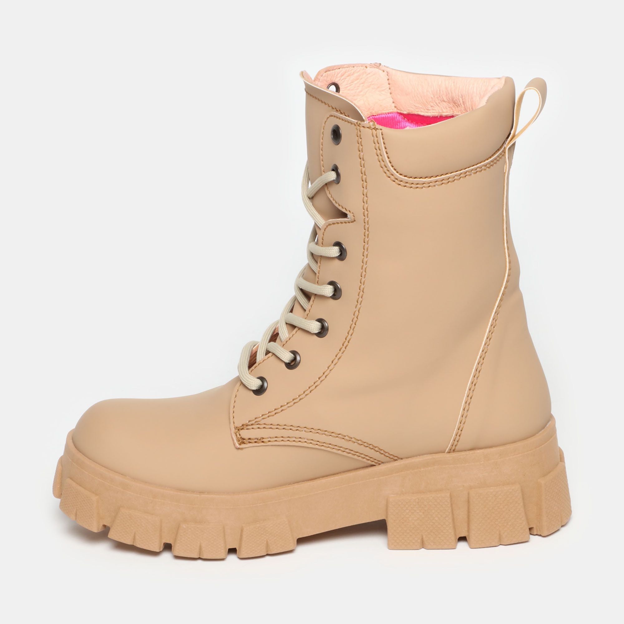 Combat boots - Lola - beige