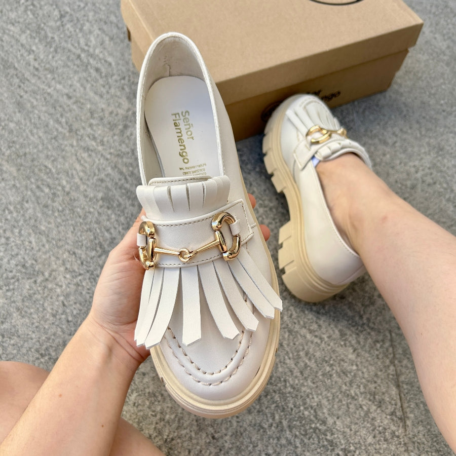 Mocasines - Fabiola - hueso